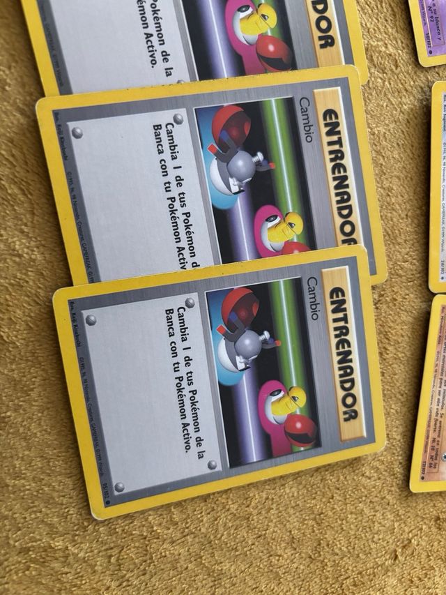 Lote cartas Pokemon Base set