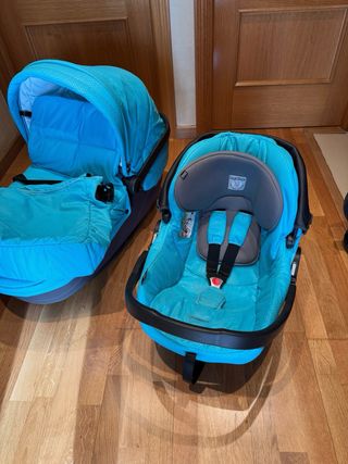 Cochecito bebé Peg Perego turquesa