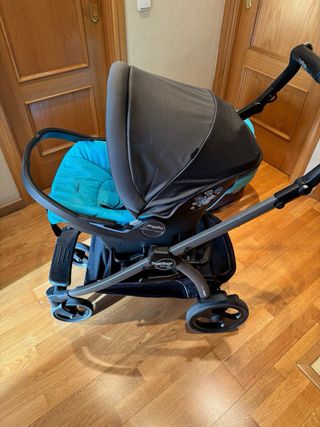Cochecito bebé Peg Perego turquesa