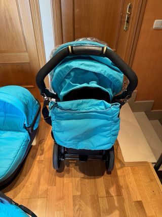 Cochecito bebé Peg Perego turquesa