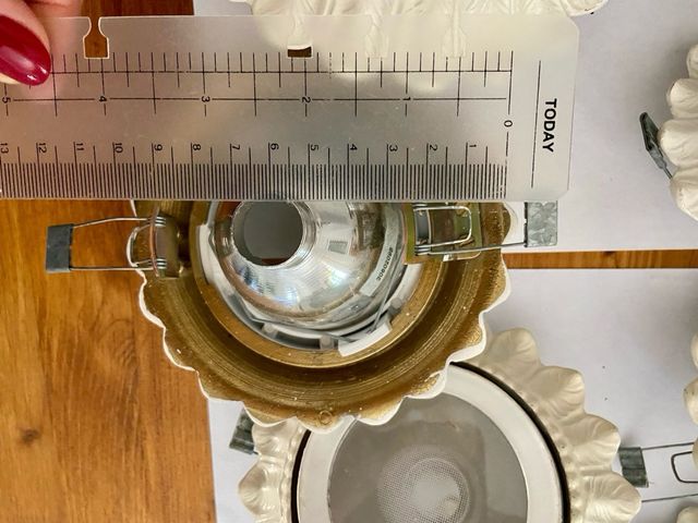 OPORTUNIDAD 5+1Focos de empotrar de latón antiguos