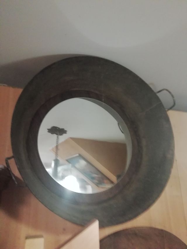 Specchio rustico in legno