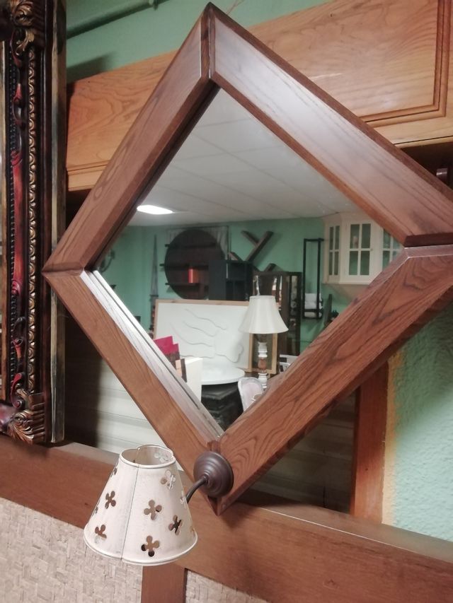 Specchio rustico in legno