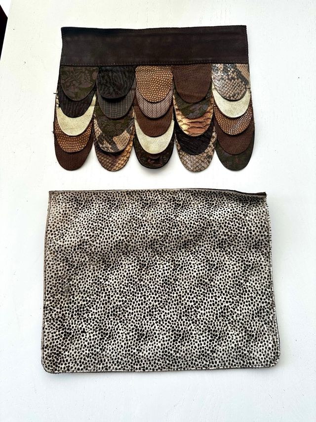 Bolso piel con solapas intercambiables