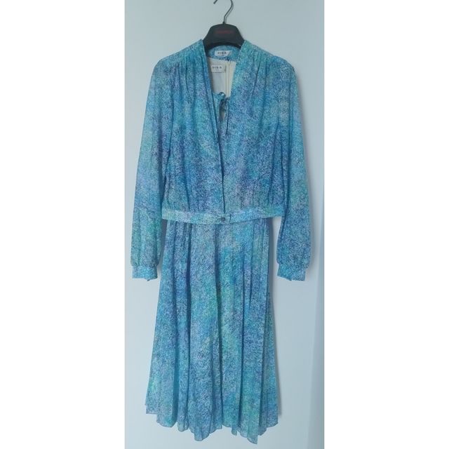 Abito vintage coordinato con giacca coprispalle 