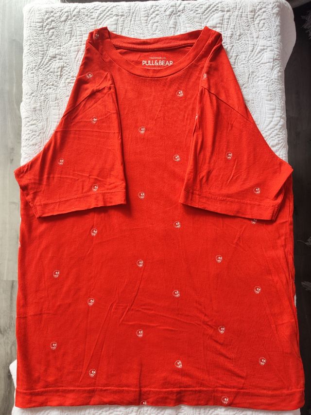 Camiseta roja Pull&Bear