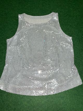 Top Plateado Talla XL