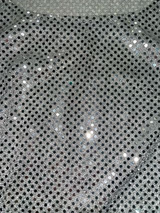 Top Plateado Talla XL