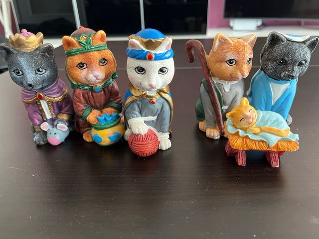 Pesebre Navidad de gatos