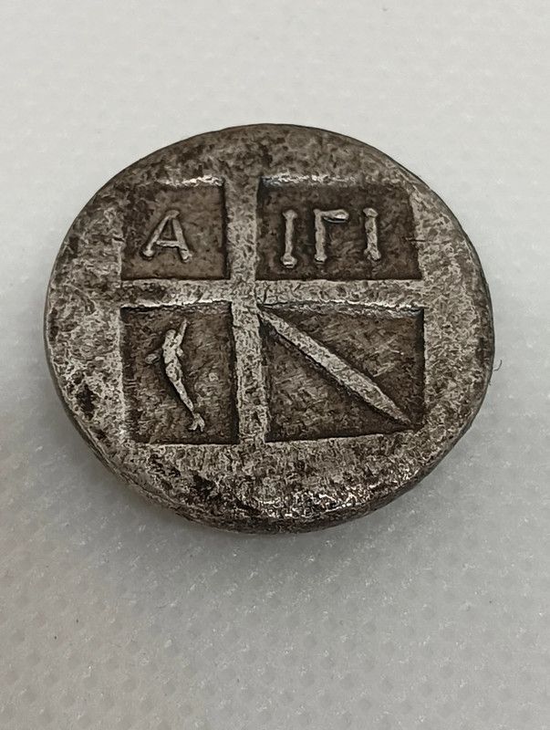 Moneta Antica Grecia Statere Aegina (riproduzione)