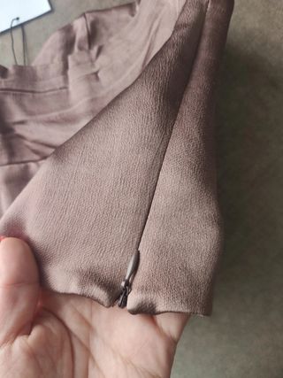 Top Zara corset bustier rosa marrón