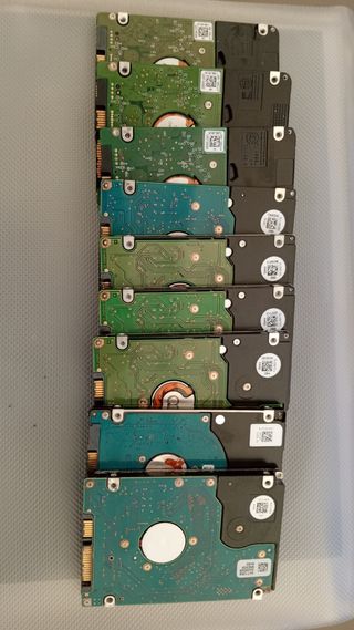Lote 10 HDD's para Laptop - HGST, Hitachi, Seagate