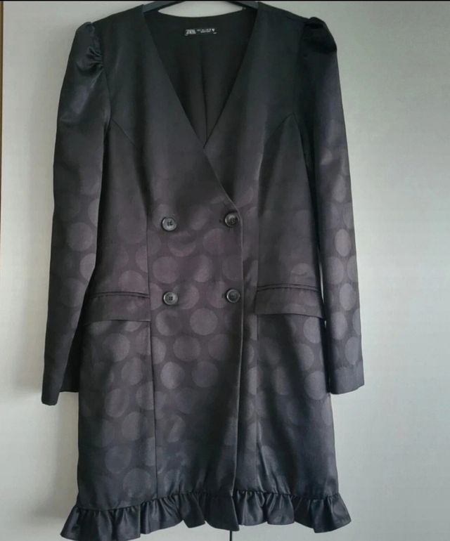 Vestido Zara lunares - Negro