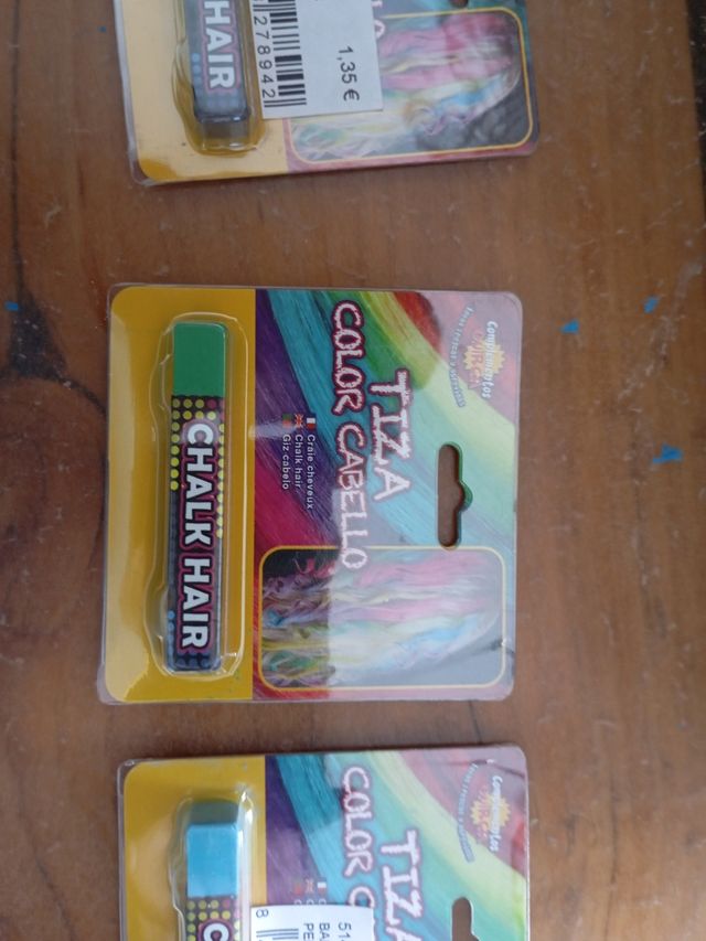 100Tizas para pelo de Colores