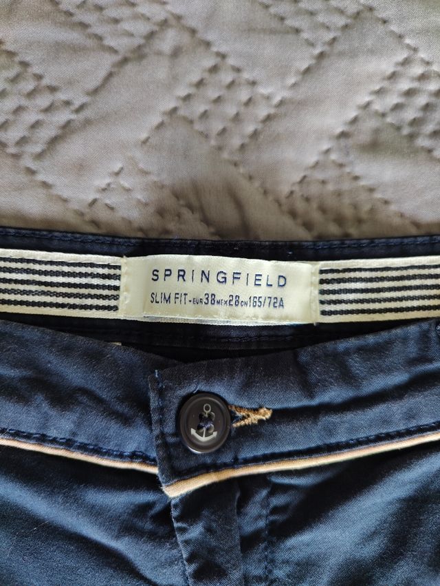 Pantalón corto chino, Slim y  talla 38