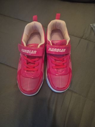 Zapatillas Patines niña rosa N34