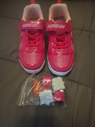 Zapatillas Patines niña rosa N34