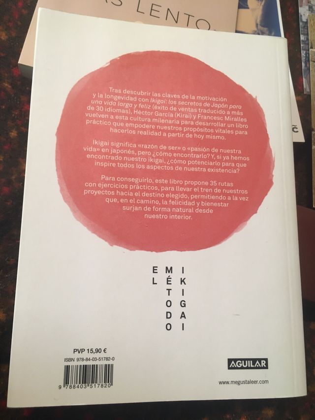 Libro EL METODO IKIGAI (Libro grande, no bolsillo)