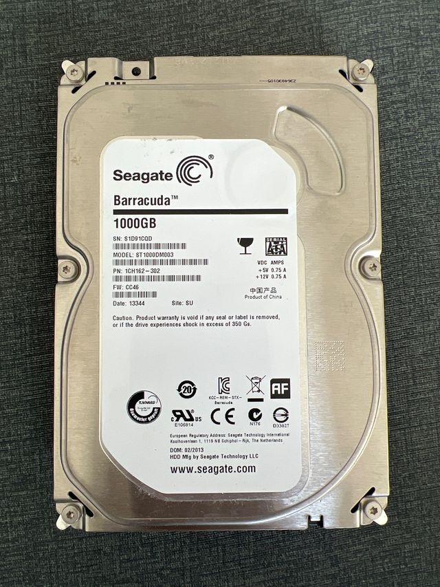 Disco duro seagate 1Tb