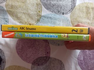 Dvd de Barrio Sésamo y de Bob Esponja