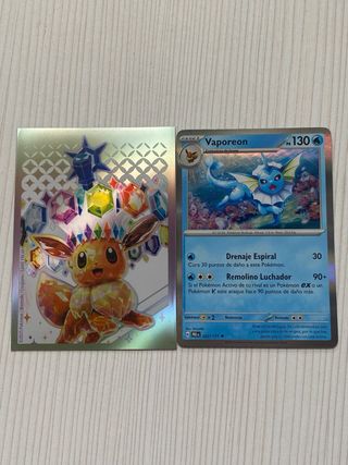 Vaporeon Carta Pokémon Prismatic
