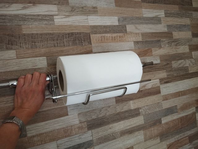 Porta rotolo carta cucina utensili cm 60 parete