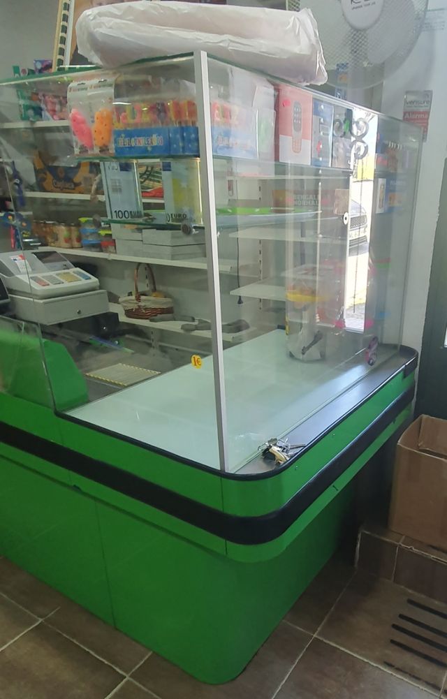 Caja Mostrador supermercado: cinta transportadora