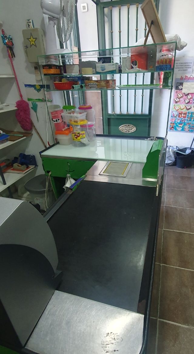 Caja Mostrador supermercado: cinta transportadora