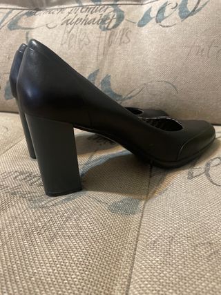 Zapatos Camper negros tacón bajo