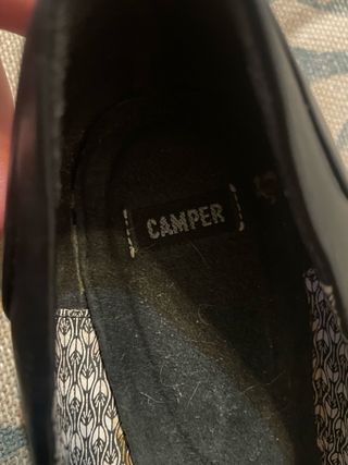 Zapatos Camper negros tacón bajo