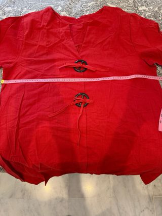 Camisola tunica playa roja