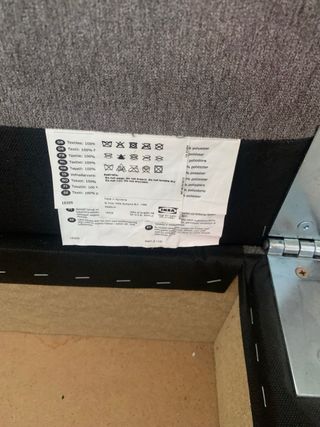 Sofa cama con arcon gris - 2/3 plazas