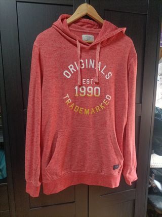 Sudadera Jack & Jones roja con capucha