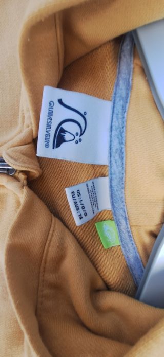 Chaqueta amarilla Quicksilver T 14 años