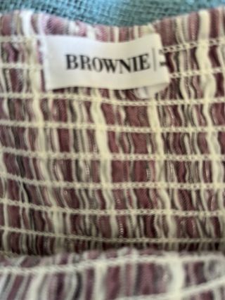 Mini Falda Brownie Rosa-Blanca