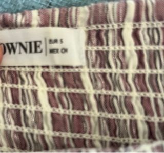 Mini Falda Brownie Rosa-Blanca