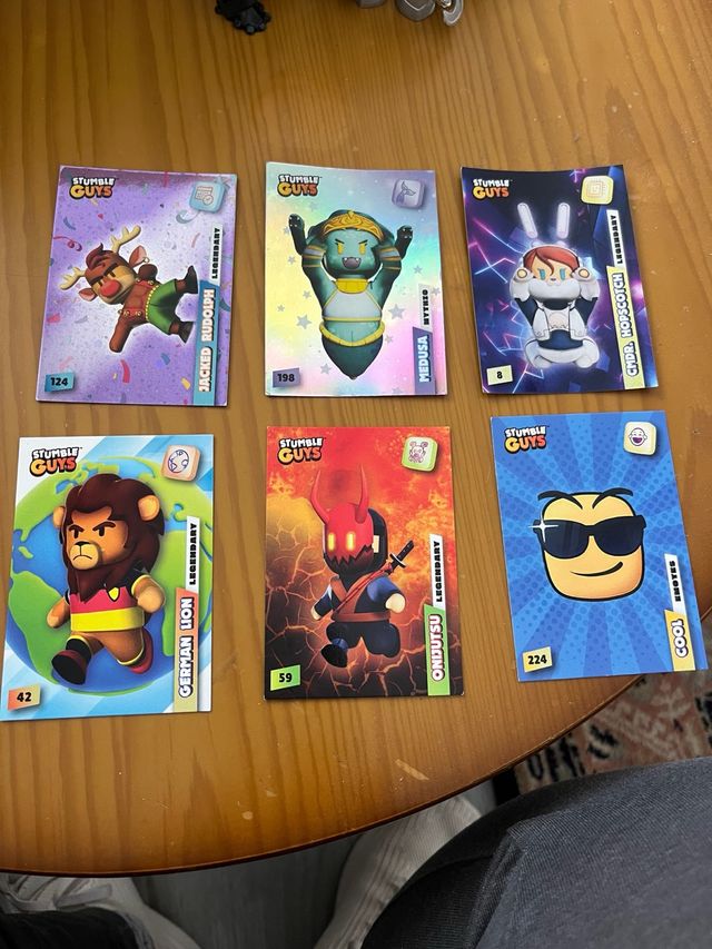 6 cartas Stumble Guys