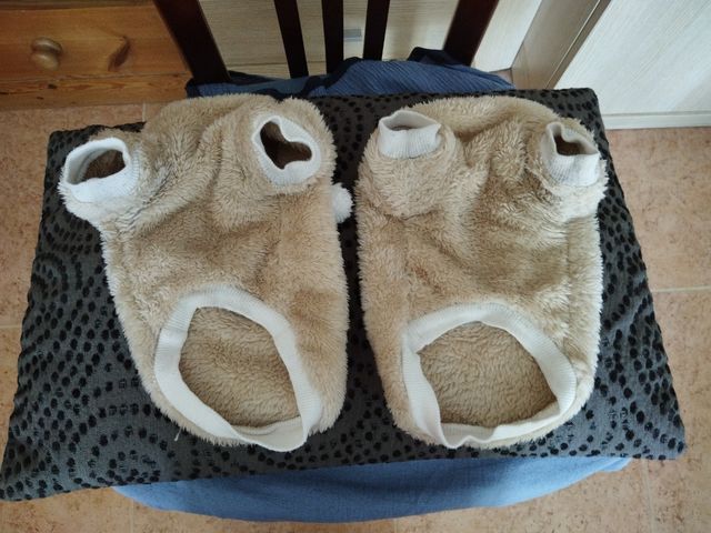 2 Ropa Perrito Oso 0-6 meses