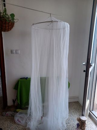 Cortinas de red con aro.