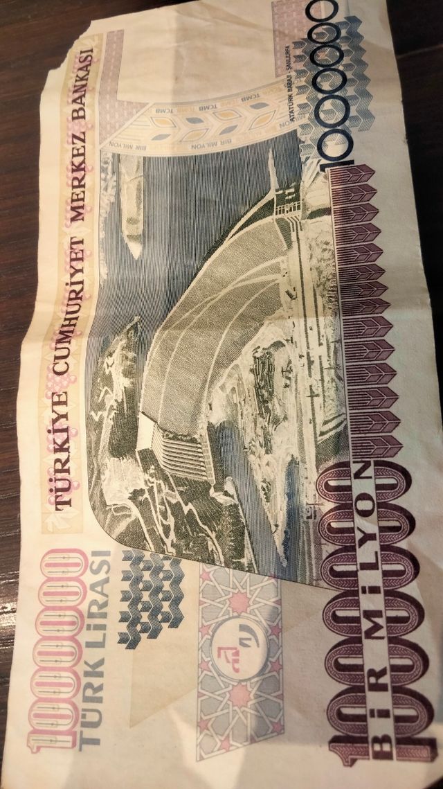Billete liras turcas