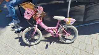 Bicicleta niña 14" rosa