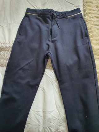 Pantalones vestir Zara - Azul Marino