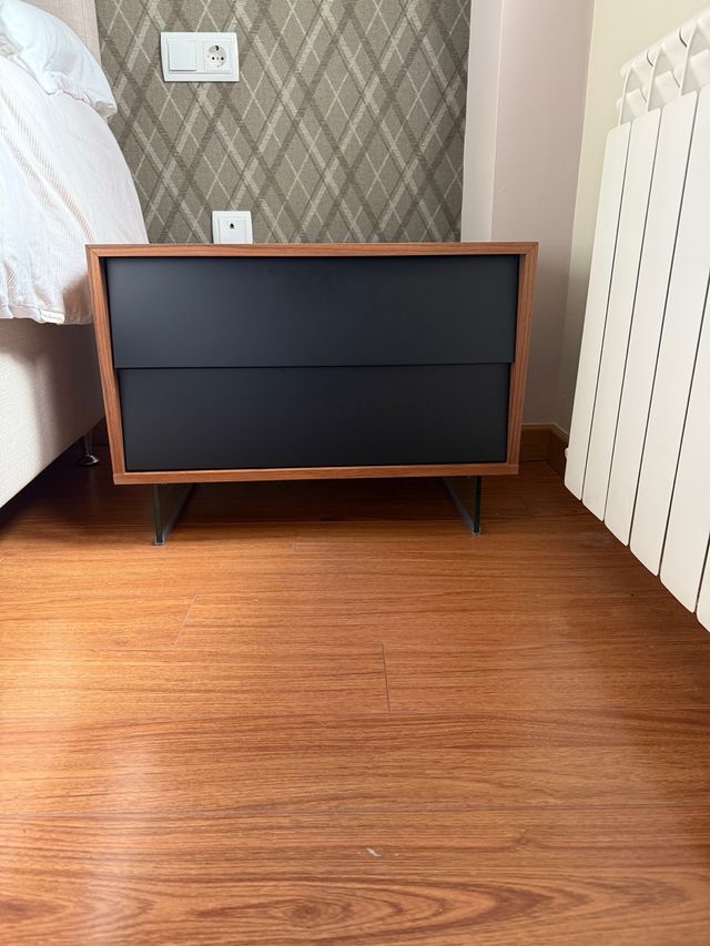 Mesitas noche diseño - Madera & cristal