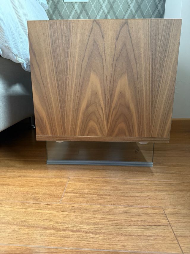 Mesitas noche diseño - Madera & cristal