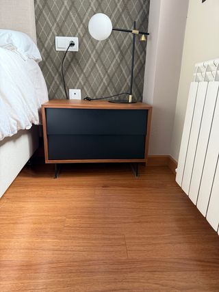 Mesitas noche diseño - Madera & cristal