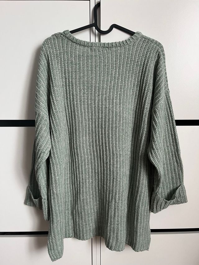 Jersey de punto Pull&Bear verde - Talla S