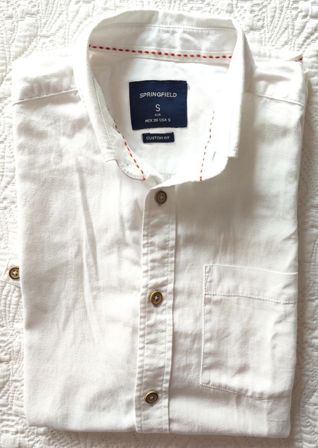 Camisa Springfield blanca - Talla 20