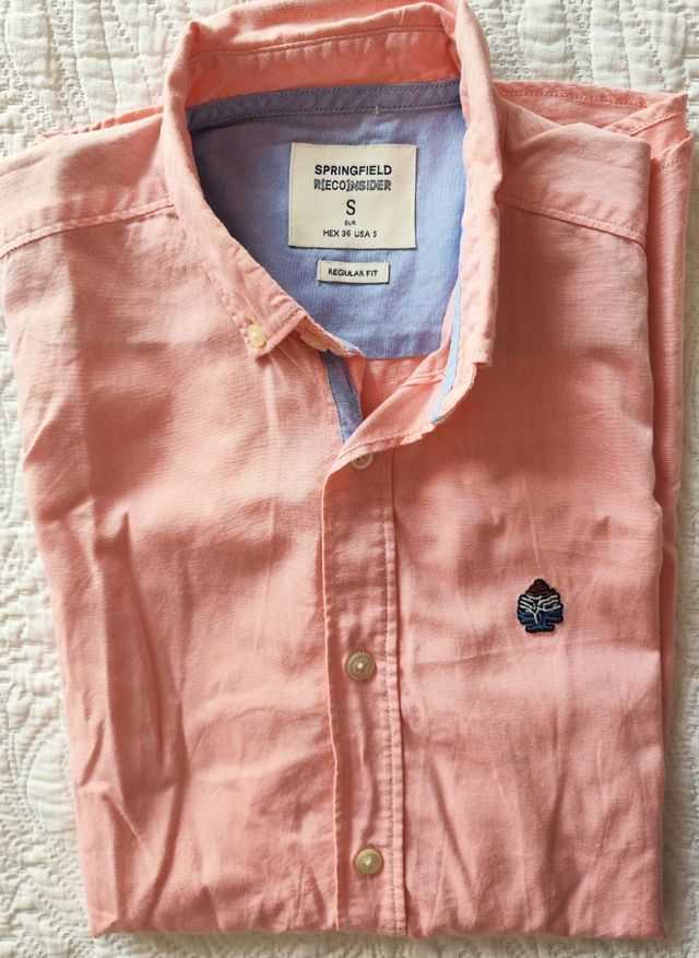 Camisa Springfield rosa hombre