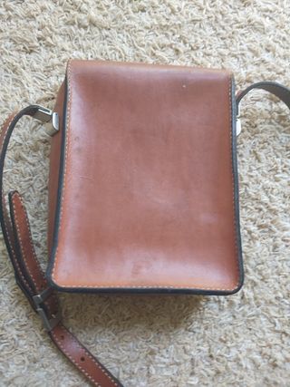 Bolso bandolera artesano cuero