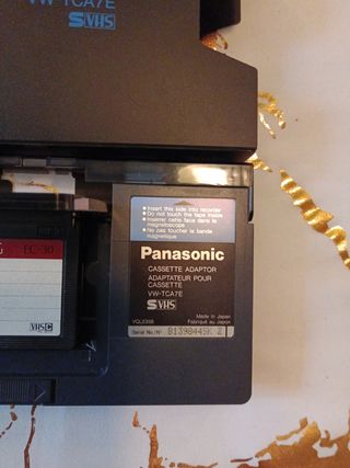 AdaptadorCassette PanasonicVW-TCA7E VHS.hoy